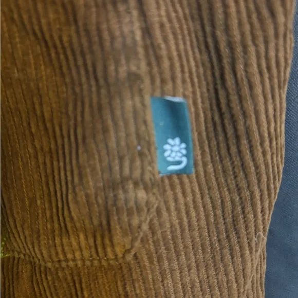 Urban Outfitters Brown Corduroy Pants with Floral Embroidery - Picture 4 of 4